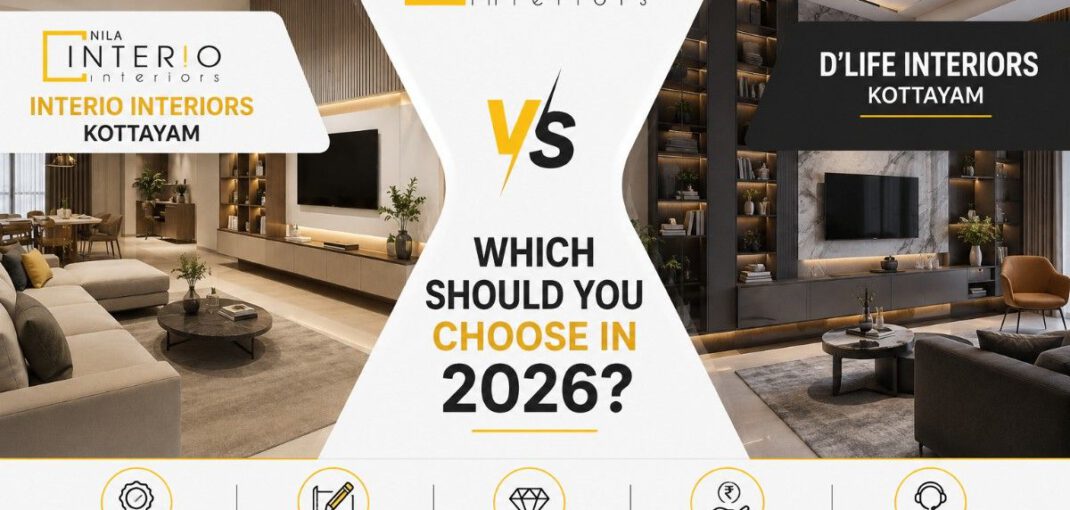 Interio Interiors kottayam vs D'LIFE Interiors Kottayam