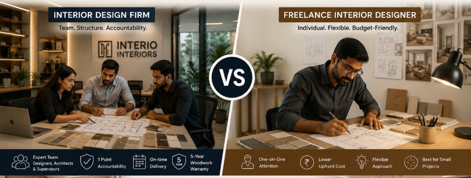 Interior Design Firm vs Freelance Interior Designer in Kottayam